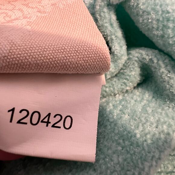 Soft Surroundings Chenille Striped Sweater Women's M Wide 3/4 Sleeve Aqua Orange - Picture 8 of 8